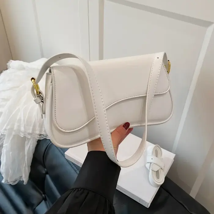 Sac à bandoulière rétro à la mode pour femmes, petit sac carré en matériau PU de haute qualité, sac
