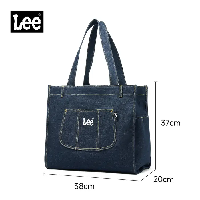 Sac fourre-tout en jean grande capacité LEE à multiples poches pour femme – Tendance