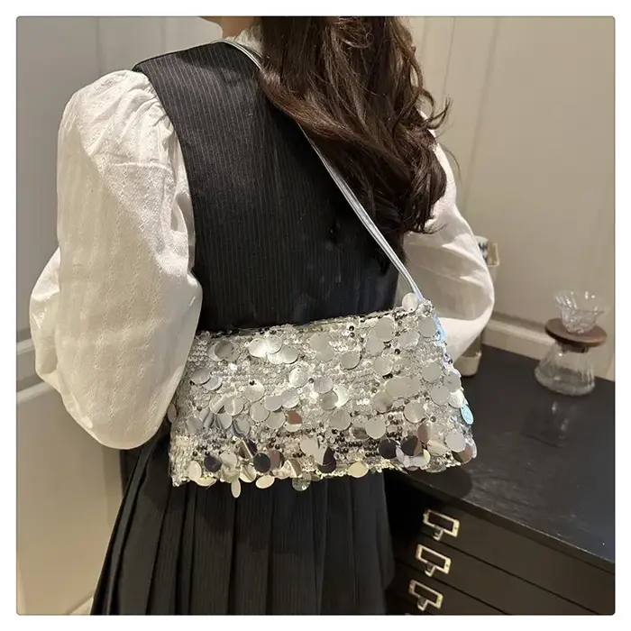 Sacs à bandoulière de soirée à paillettes pour femmes