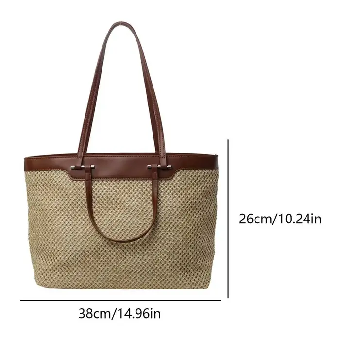 Sac de plage d'été en cuir PU pour femmes