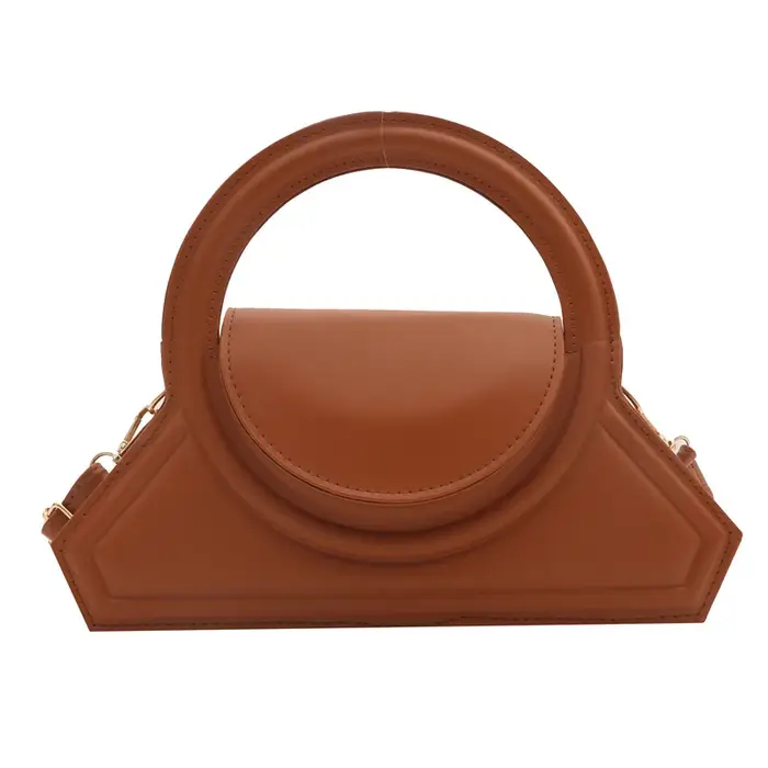 Sac fourre-tout élégant en cuir PU de couleur unie