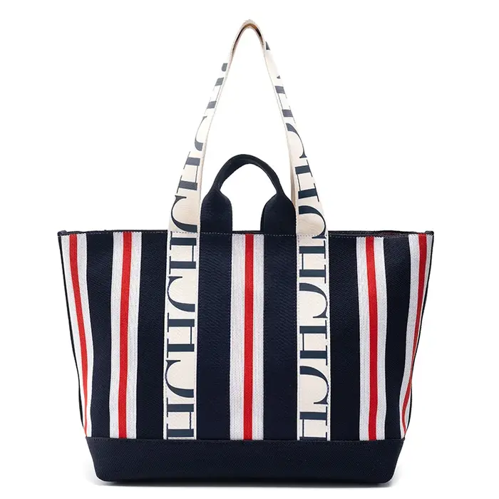 CH classique dames sac à bandoulière grande capacité banlieue Style dames sac fourre-tout Simple ray
