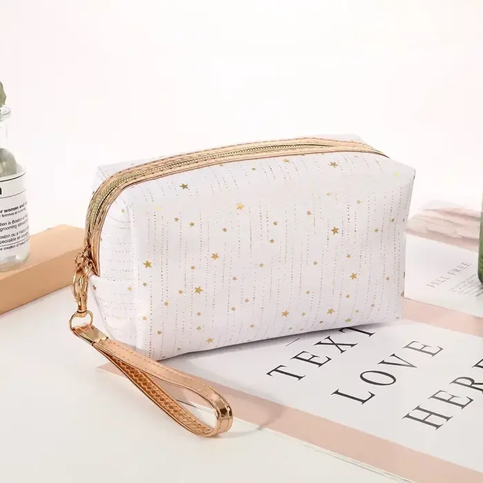 Mode femmes sac cosmétique Paillette étoiles dames trousse de maquillage trousse de toilette pochett