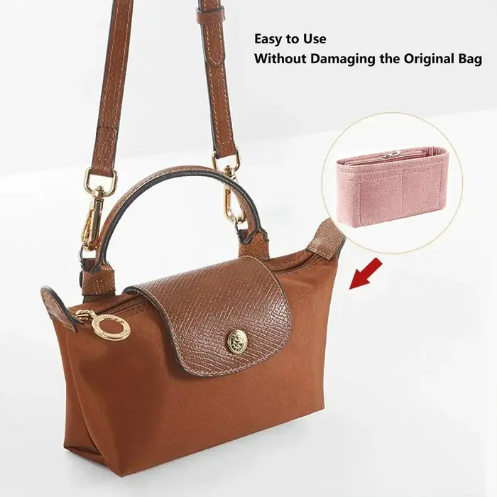 Organisateur de sac pour LONGCHAMP Mini fourre-tout sac de rangement et finition sac intérieur doublure sacs à main