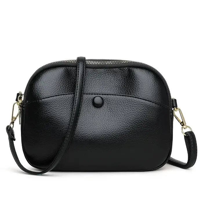 Petit sac pour téléphone portable pour femme, sac à main léger, cuir souple, porte-clés portables, m
