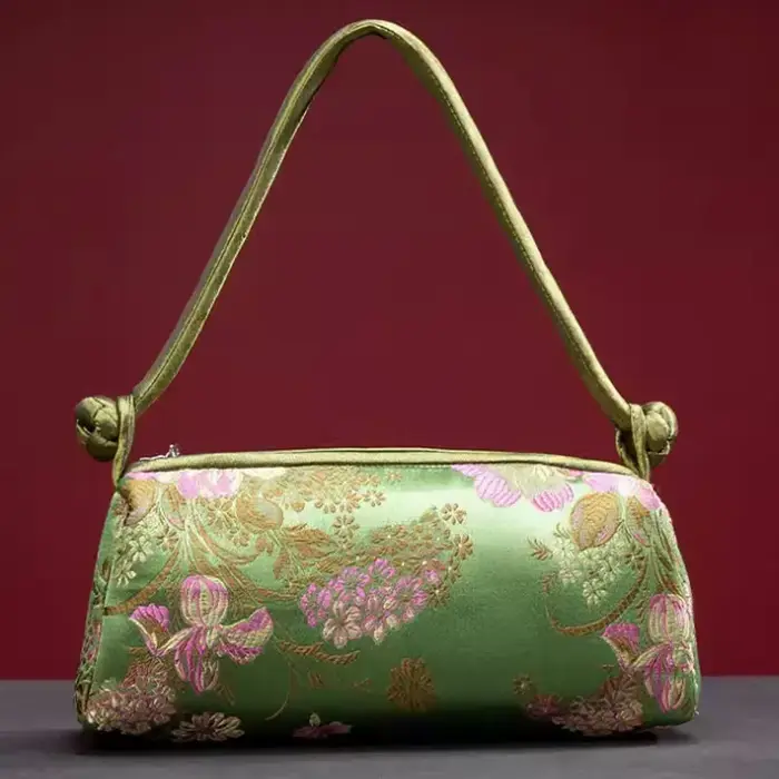Sac à main brodé argenté pour femme