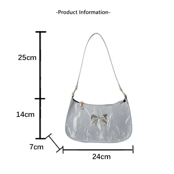 Sac à main à petit nœud doux et frais pour femmes