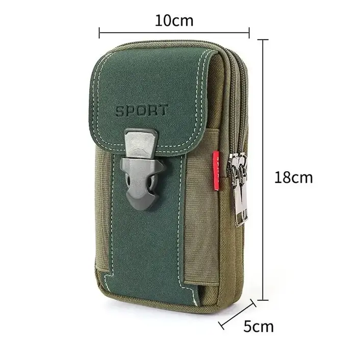 Pochette de ceinture unisexe pour téléphone portable pour hommes, étui de téléphone, sac de taille M