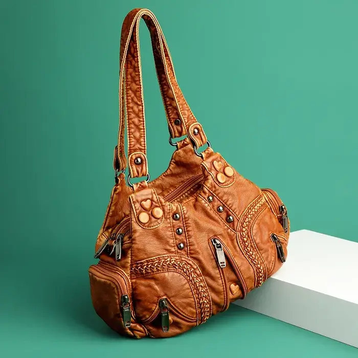 Sac fourre-tout en cuir PU pour femme