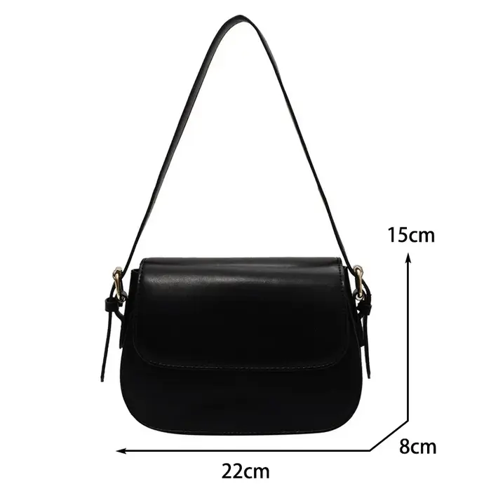 Petit sac de selle rétro à Texture avancée pour femmes