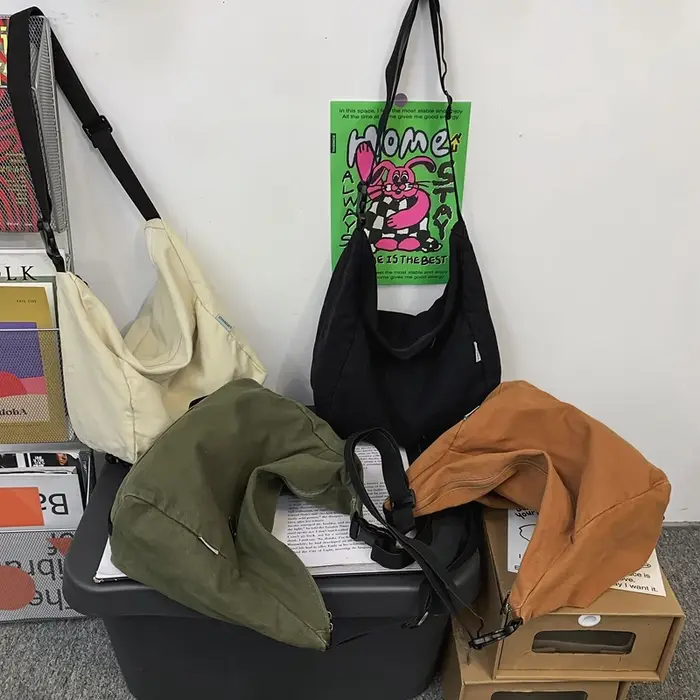 Sac à Bandoulière en Toile de Loisirs pour Femme