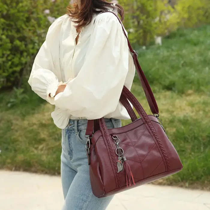 Sac A Main en cuir PU souple pour femme