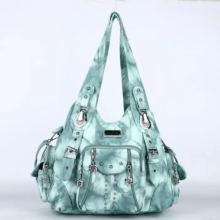 Sac vintage pour femmes, sacs à main tendance en cuir PU, sacs à bandoulière, sacs fourre-tout grand