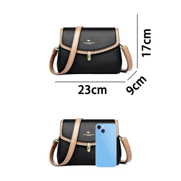 2 sangles Sac à bandoulière pour femmes mère Sac à Main de haute qualité en cuir PU de luxe concepteur dames Sac