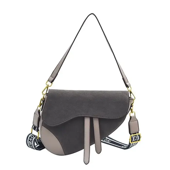 Sac bandoulière tendance à large sangle, sac à main décontracté pour les trajets quotidiens, sacoche