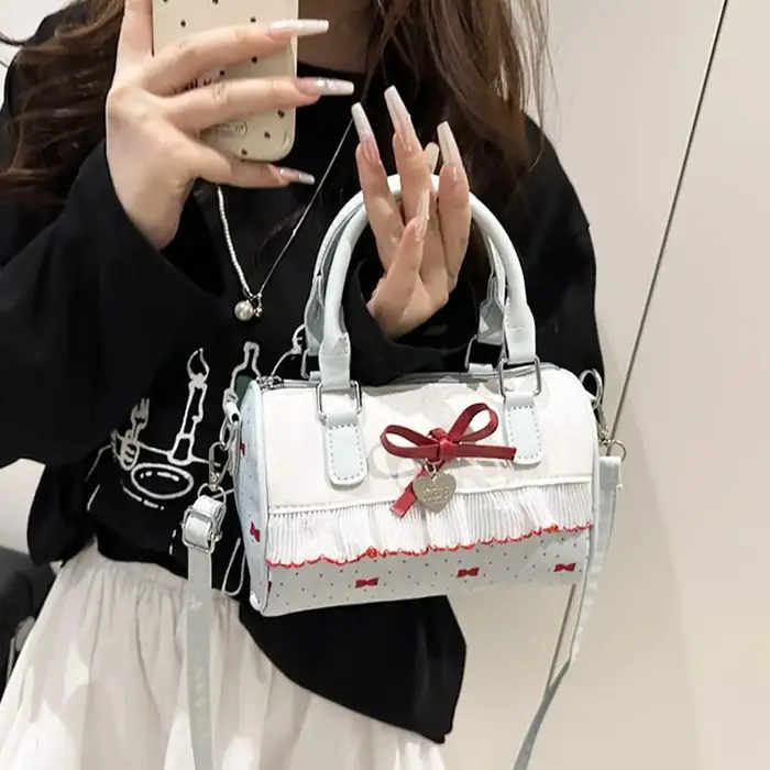 Sac à main à pois pour femmes