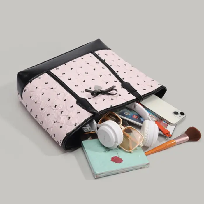 Sac fourre-tout rose rétro 2026 pour femme