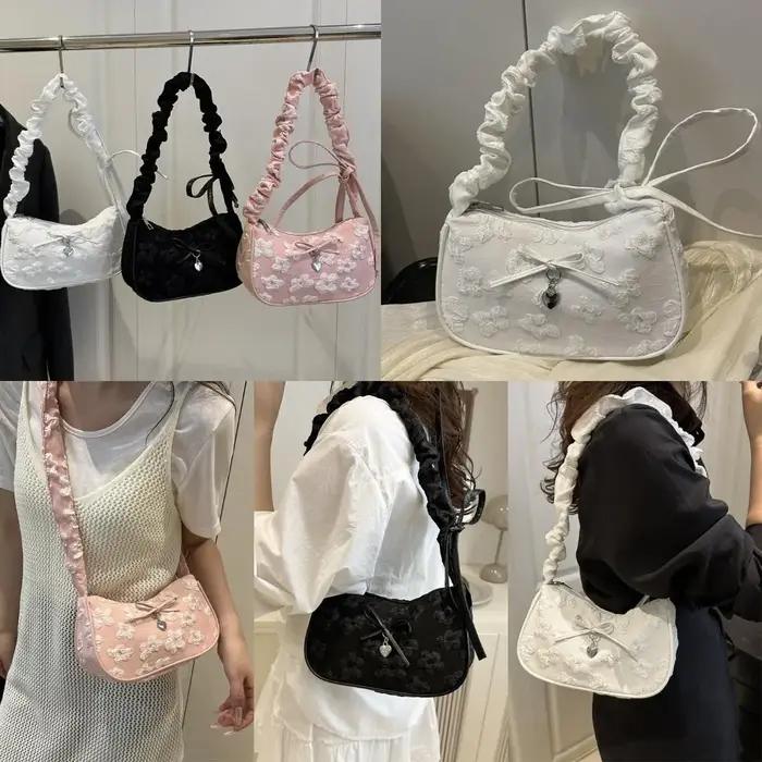 Sac à main Chic en forme de croissant pour femmes