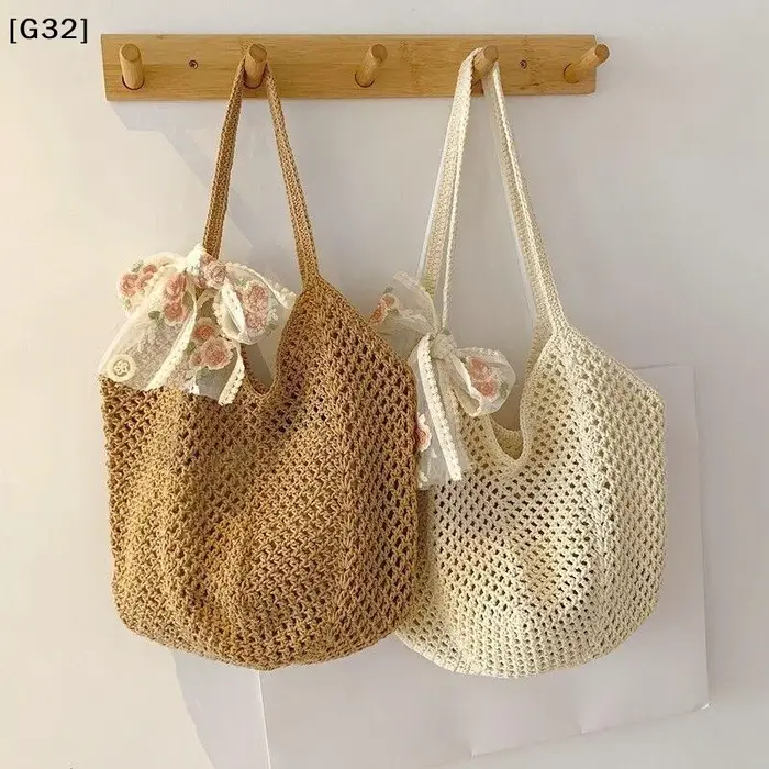 Sac tissé de grande capacité pour femmes