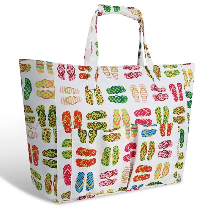 Sac de plage imperméable pour femmes, grand sac de transport avec compartiment étanche, sac de plage