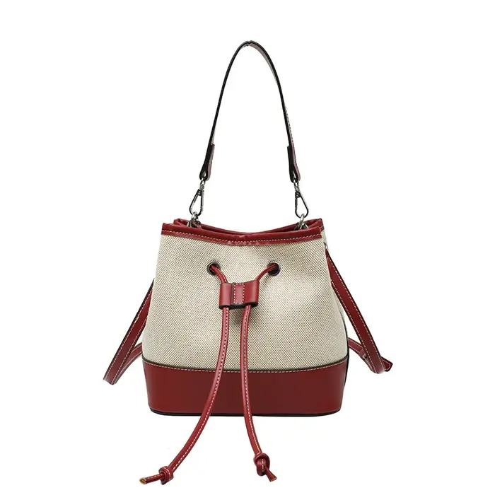 Sac seau tendance pour femme – Nouvelle collection en toile avec cordon de serrage