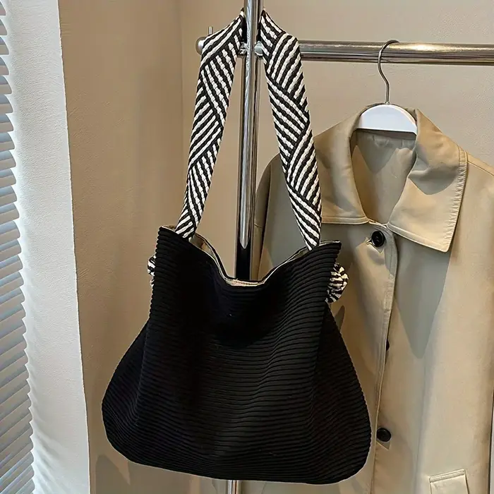 Sac fourre-tout en velours côtelé pour femmes, sac à main décontracté, sac à bandoulière, grande cap