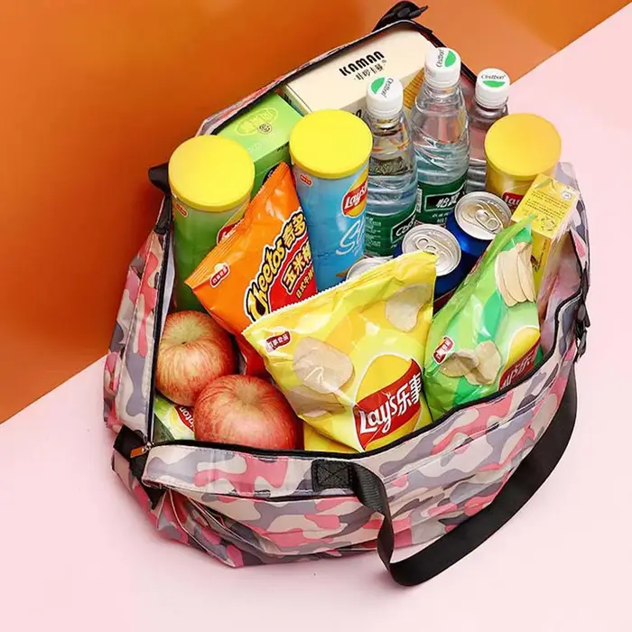Sacs de rangement Sac d'épicerie de supermarché Sac Cумка Sac de courses pliable étanche voyage en plein air Sac de plage Portable de grande capacité