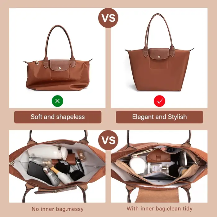 CRAZYSMITH insérer sac organisateur pour Longchamp sacs fourre-tout sac à main S/M/L luxe en Nylon sac