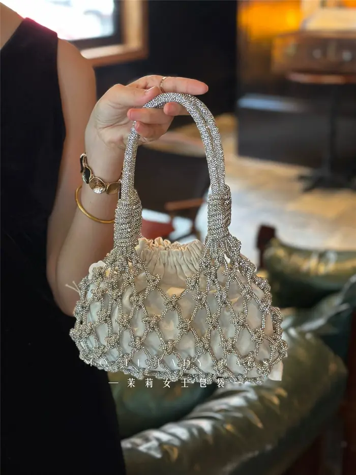 Sac carré en Satin de luxe de styliste