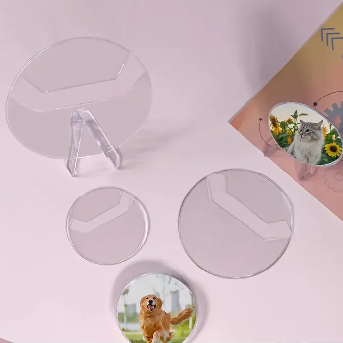 5 pièces Badge protecteur Ita sac broche étui Anime Transparent Badge affichage manchon PVC rond Badge manchon de protection mallette de rangement