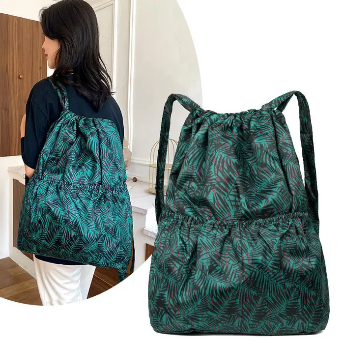 Sac à dos de Sport de voyage pliable avec cordon de serrage