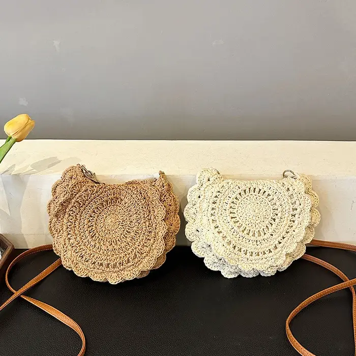 Sac à main tissé Vintage pour vacances