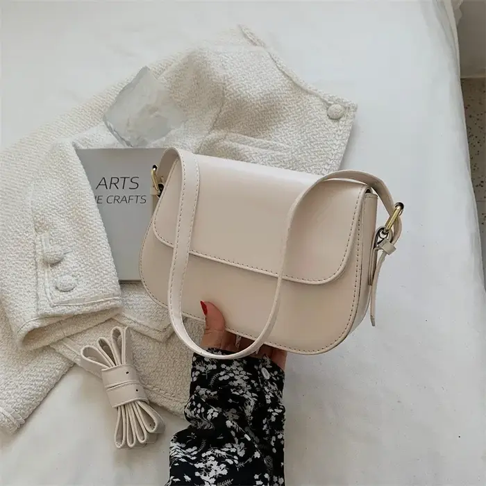 Petit sac de selle rétro à Texture avancée pour femmes