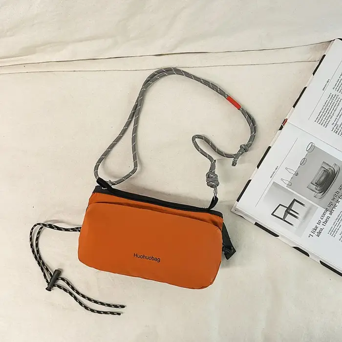 Sac à bandoulière sport tendance, fonctionnel et respirant, sac bandoulière en nylon léger, sac pour
