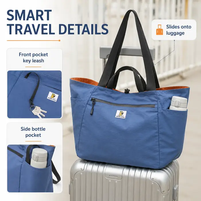 Sac fourre-tout de voyage réversible