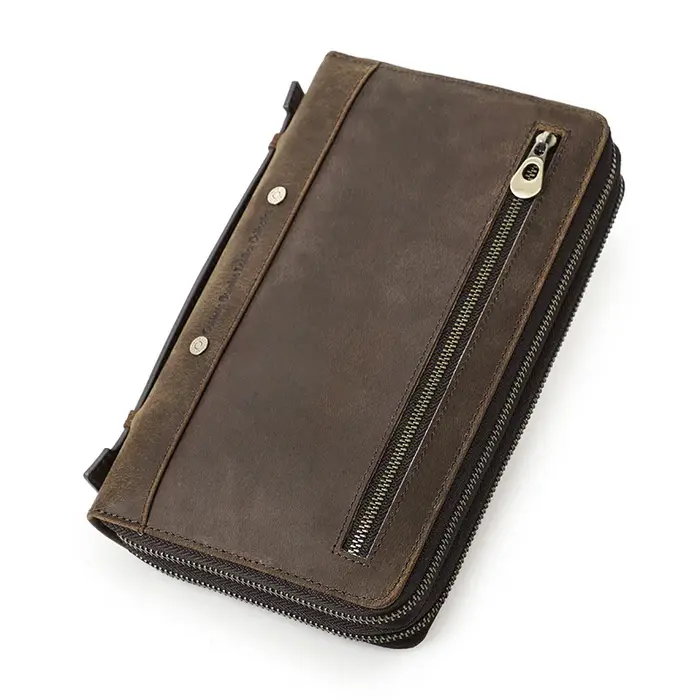Contact – pochette en cuir véritable pour homme