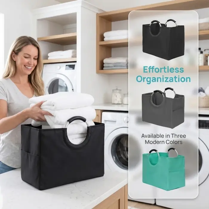 Sac de courses multifonctionnel avec poignées en aluminium