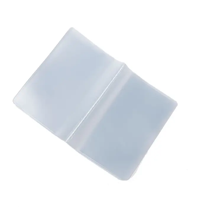 Q1QA – pochette transparente en plastique PVC pour carte de crédit