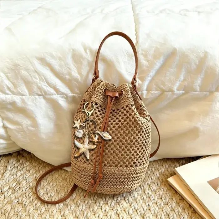 Sac à langer en cuir texturé grande capacité pour femmes
