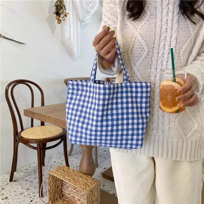 Sac à déjeuner Bento Portable en coton pour femmes
