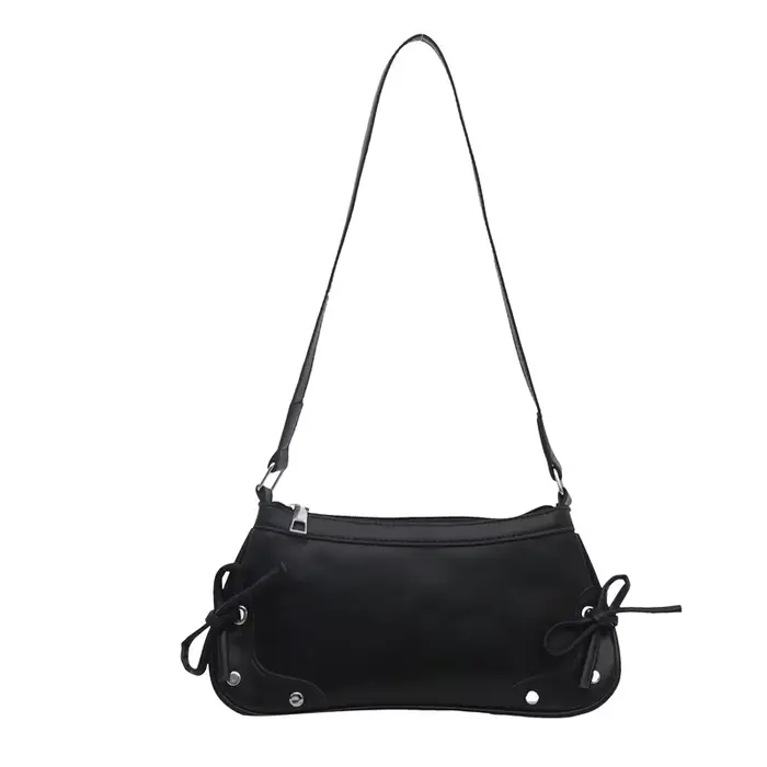 Nouveau sac à aisselles sac à bandoulière tendance doux Double nœud sac à main sac pour femme rétro