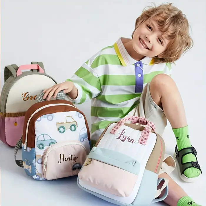 Sac à dos extérieur automne hiver pour enfants - Nom personnalisé