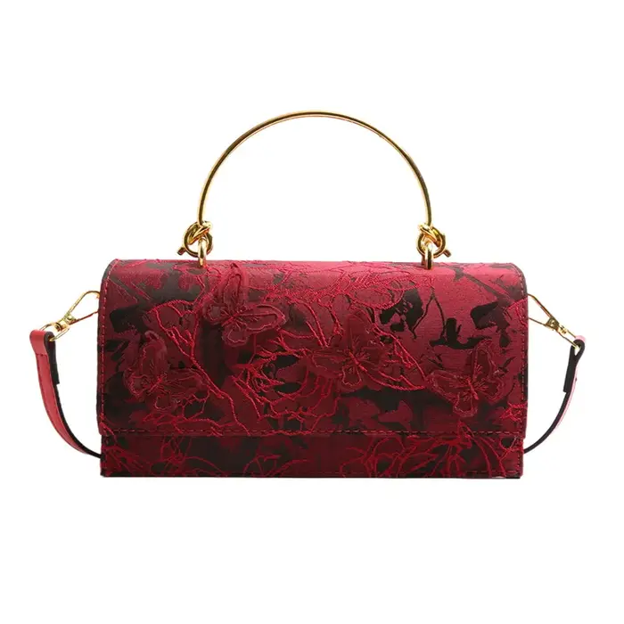Sacs 2025 nouvelle Collection forêt douce fille mode dentelle papillon Style occidental simple épaule chaîne petit sac