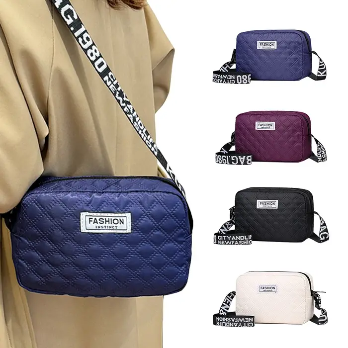 Sac à bandoulière matelassé et résistant à l'usure