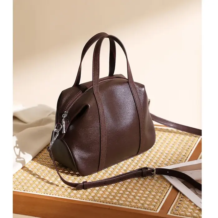 Sac à main en cuir de vachette naturel pour femme