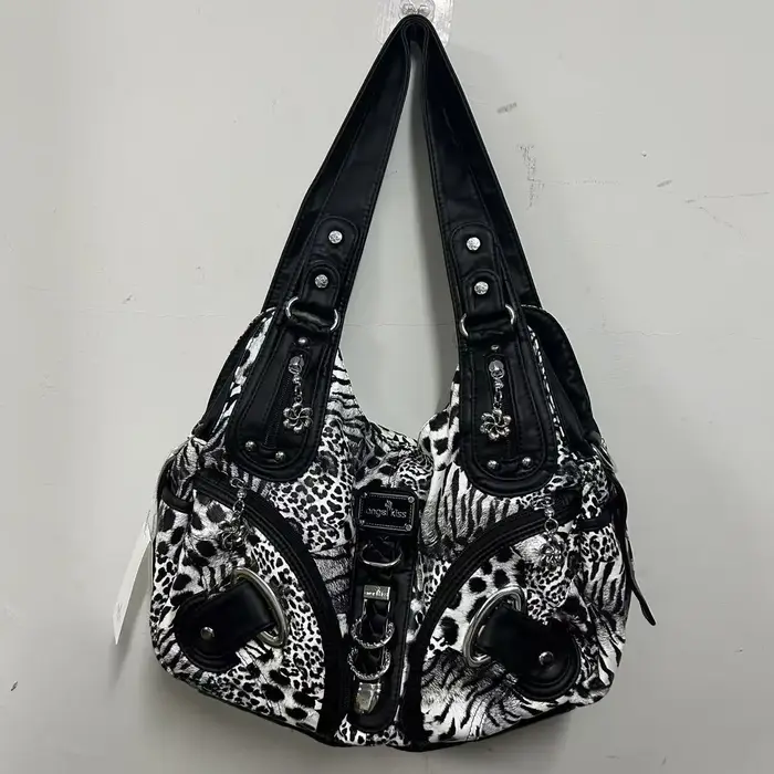 Sac à main pour femme Angel Kiss, motif léopard, sac à bandoulière, sac à poignée supérieure, sacoch