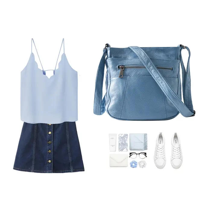 ANGENGRUI nouveau sac pour femme en cuir véritable décontracté une épaule sac à bandoulière multi poche sac de messager