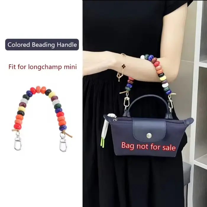 Chaîne décorative perlée pour sacs Longchamp Mini
