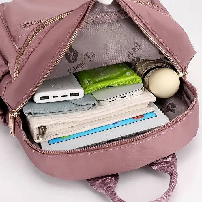 Mode haut de gamme femmes sac à dos grande capacité de livre A4 école sac à dos de haute qualité tissu Durable femme voyage sac à dos sac