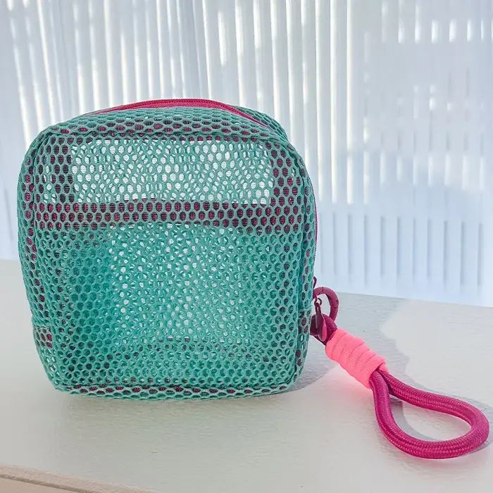 Sac de rangement Dopamine à la mode, voyage d'affaires, sac de maquillage Portable en maille de gran